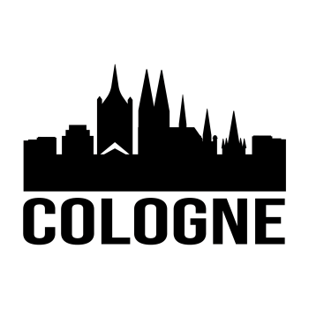 Autoaufkleber Cologne Skyline